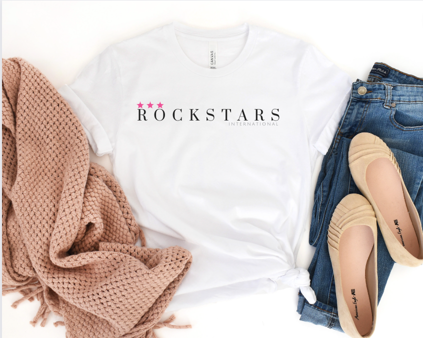 Rockstar Team Tshirt Stacked Logo- Unisex