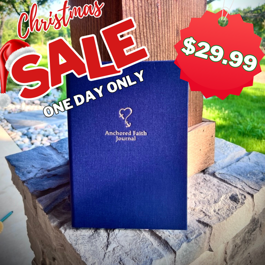 Navy Grace Anchored Faith Journal