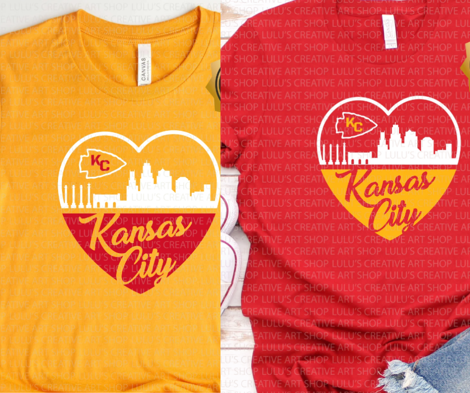 Kansas City Skyline Heart