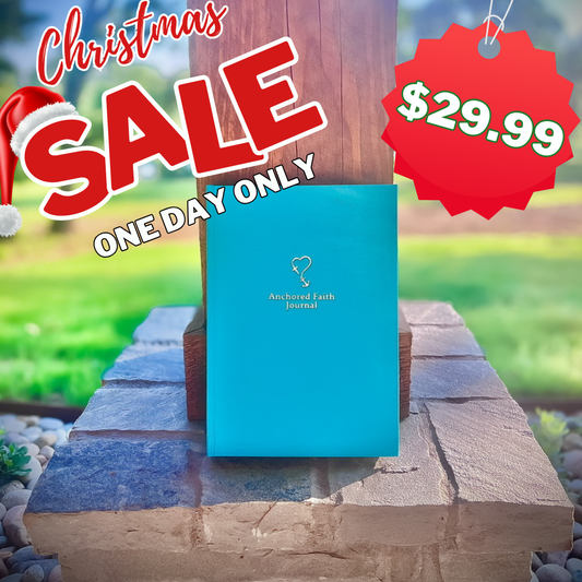 Teal Tranquility Anchored Faith Journal