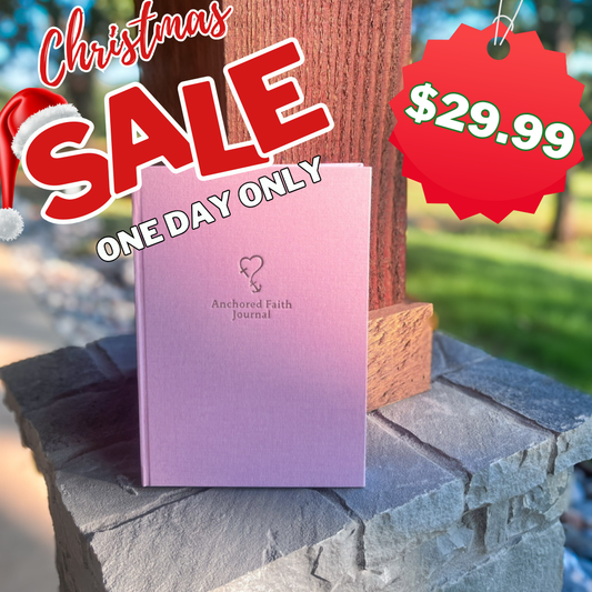 Blush Serenity Anchored Faith Journal