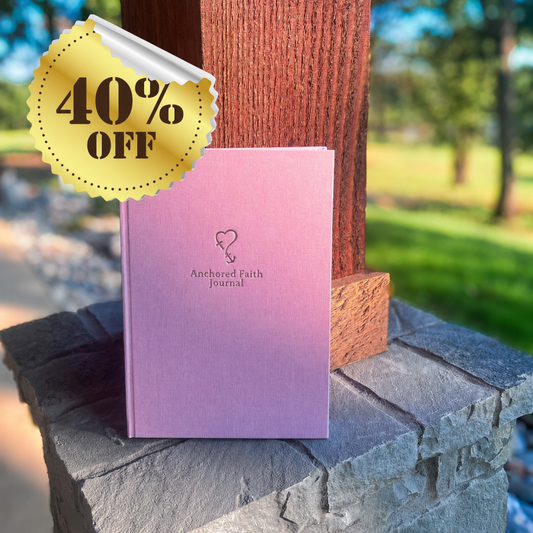 Blush Serenity Anchored Faith Journal